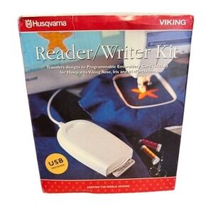 Husqvarna Viking Embroidery USB Version Reader/Writer Kit Rose Iris Orchidea